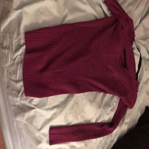 Purple long sleeve shirt